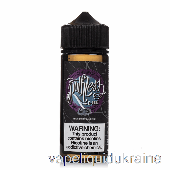 Vape Liquid Ukraine Grape Drank On Ice - Ruthless Vapor - 120mL 3mg